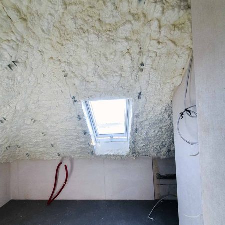 dom jednorodzinny koszalin ocieplenie dachu piana poliuretanowa 2