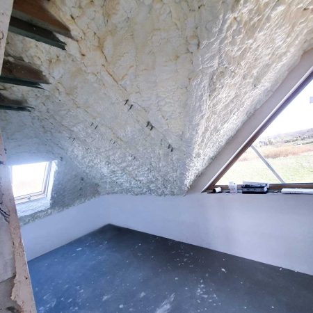 dom jednorodzinny koszalin ocieplenie dachu piana pur