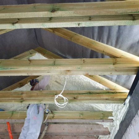 osiedle domkow rowy ocieplenie poddasza pur